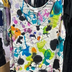 Diane von Furstenberg Multicolor Abstract Print Women's Top